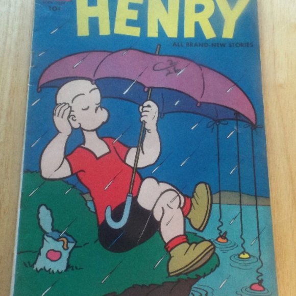 Vintage 1957 Carl Anderson's Henry #50 Dell Comic Book Silver Age - Picture 1 of 2